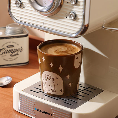 Retro Cat Coffee Mug