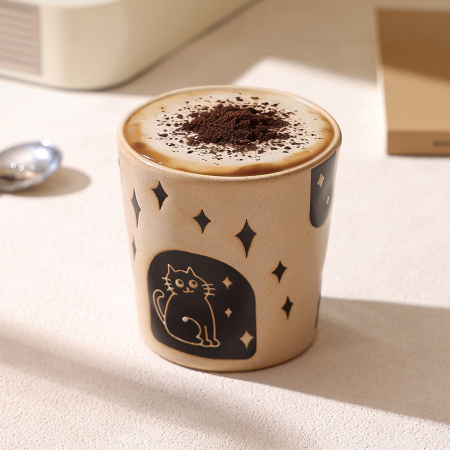 Retro Cat Coffee Mug