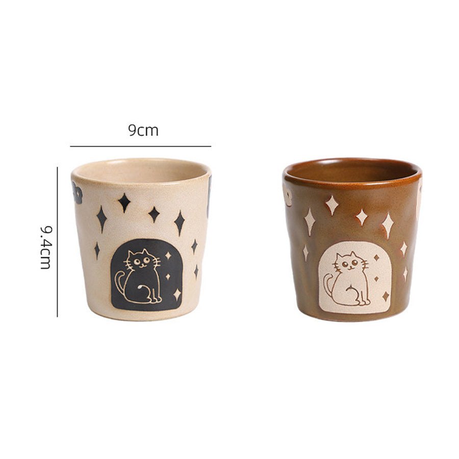 Retro Cat Coffee Mug