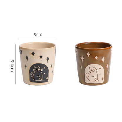 Retro Cat Coffee Mug