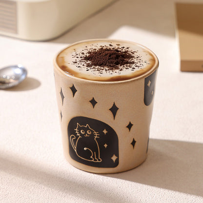 Retro Cat Coffee Mug