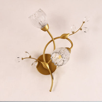 Retro Double Flower Wall Lamp