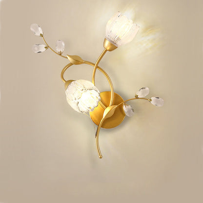 Retro Double Flower Wall Lamp