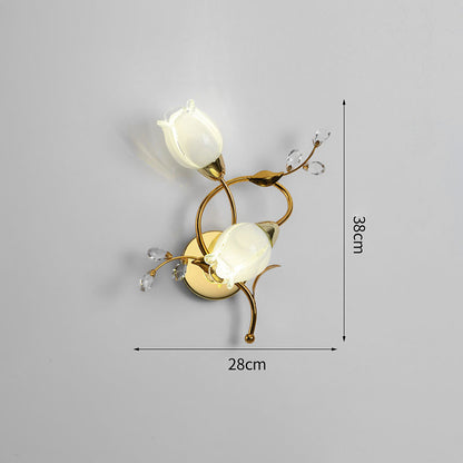 Retro Double Flower Wall Lamp