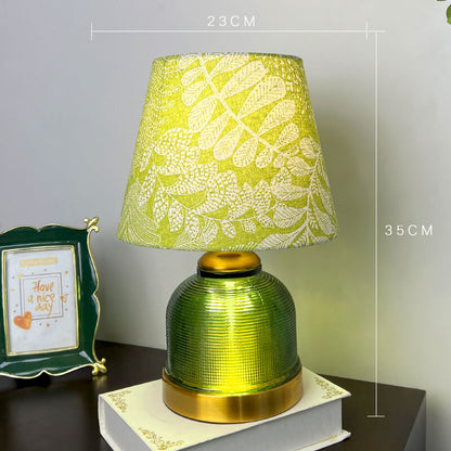 Retro Green Ice Crack Table Lamp