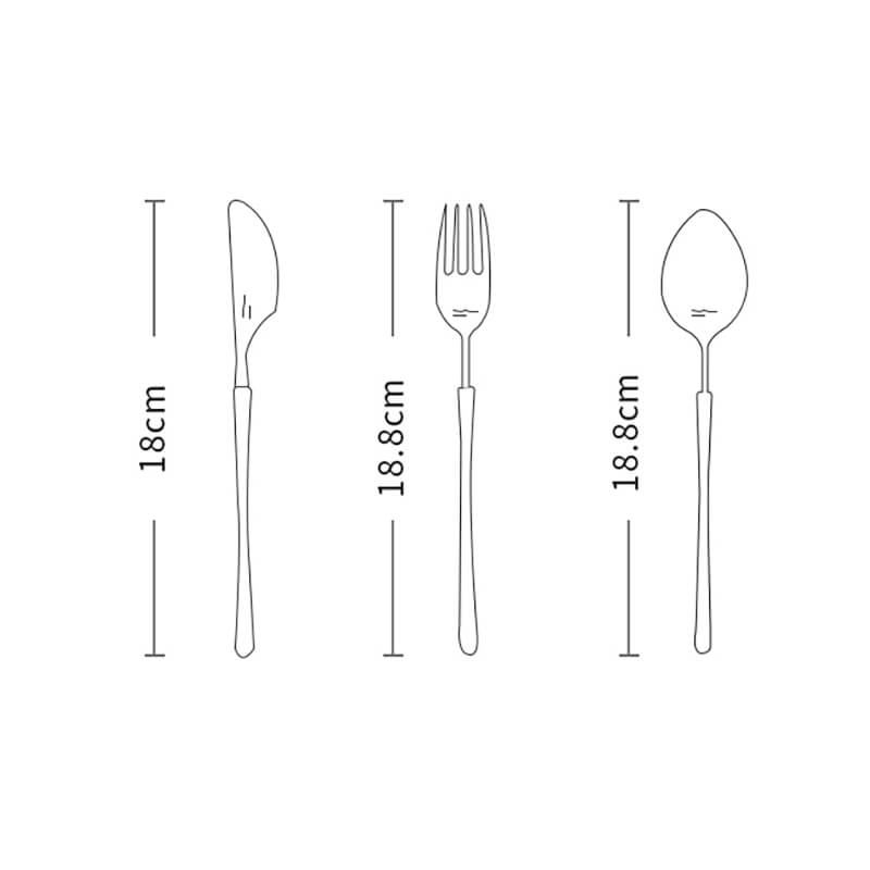 Retro Stainless Steel Flatware 3 Pcs Set