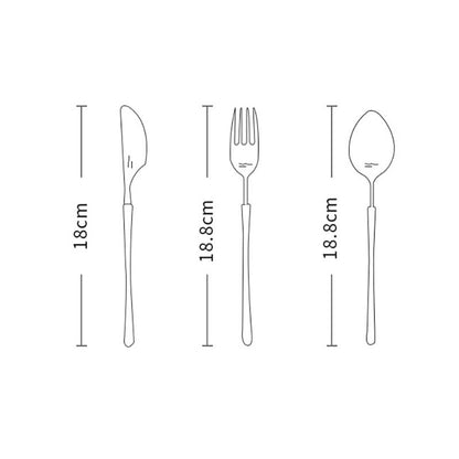 Retro Stainless Steel Flatware 3 Pcs Set