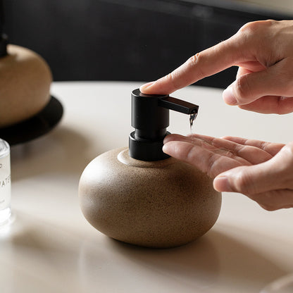 Retro Stoneware Soap Dispenser