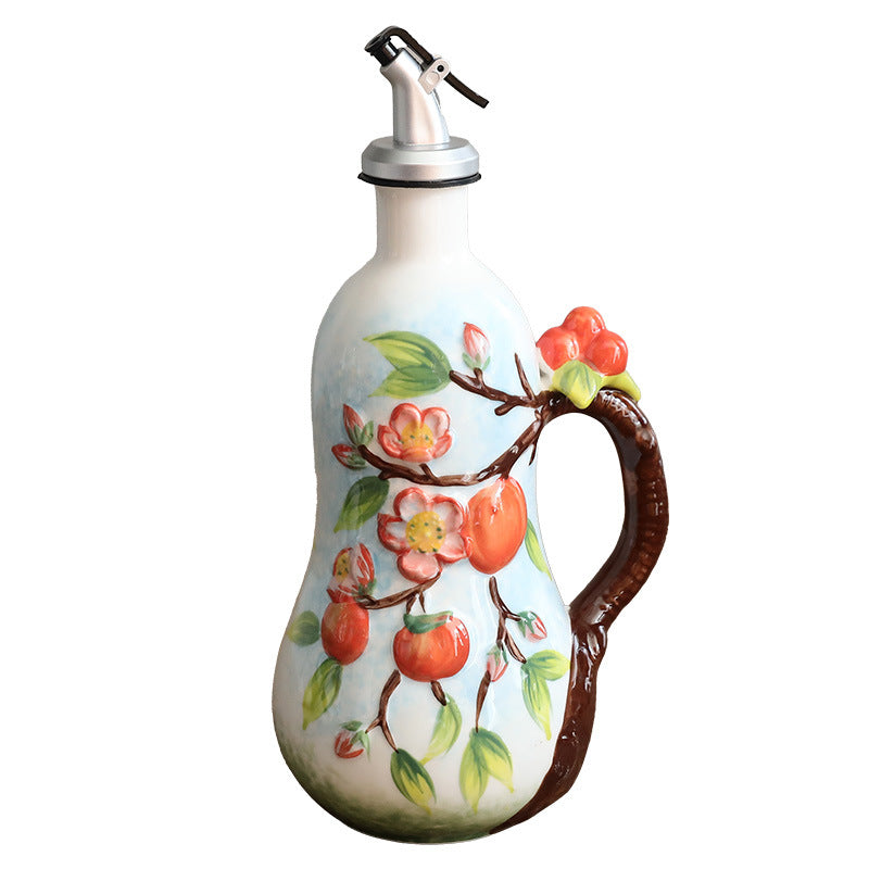 Retro Style Ceramic Vinegar and Oil Bottle