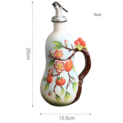 Retro Style Ceramic Vinegar and Oil Bottle