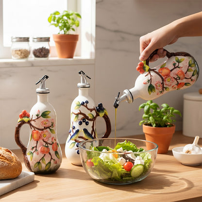 Retro Style Ceramic Vinegar and Oil Bottle