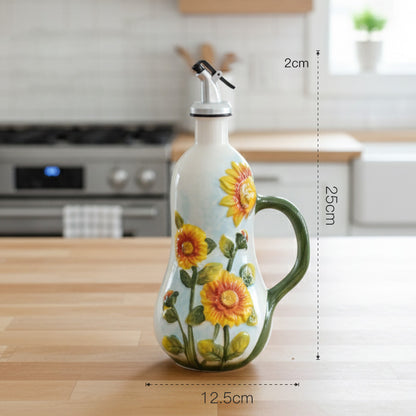 Retro Style Ceramic Vinegar and Oil Bottle