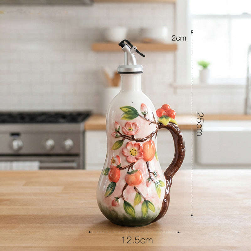 Retro Style Ceramic Vinegar and Oil Bottle