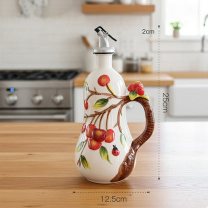 Retro Style Ceramic Vinegar and Oil Bottle