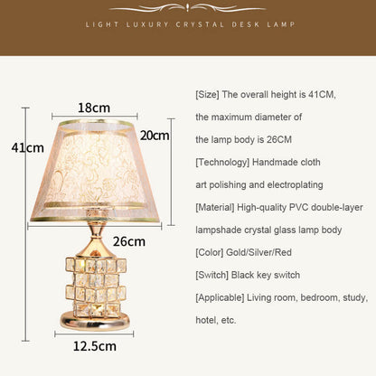 Romantic Crystal Table Lamp