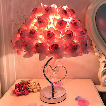 Rose Crystal Desk Lamp