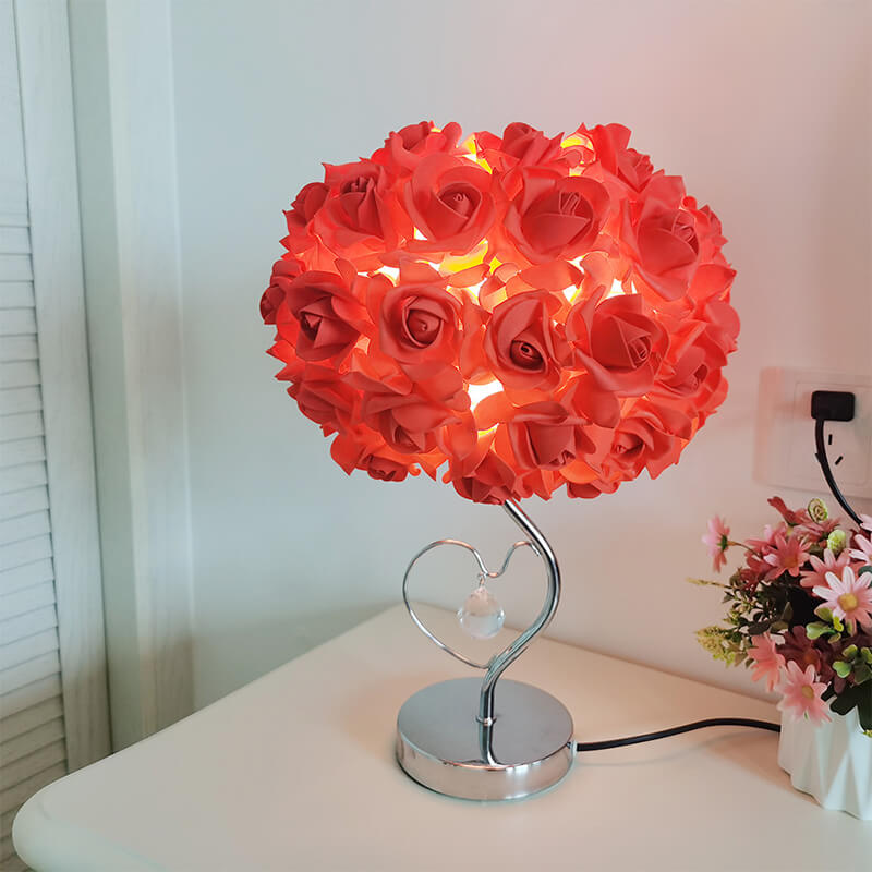 Rose Crystal Desk Lamp