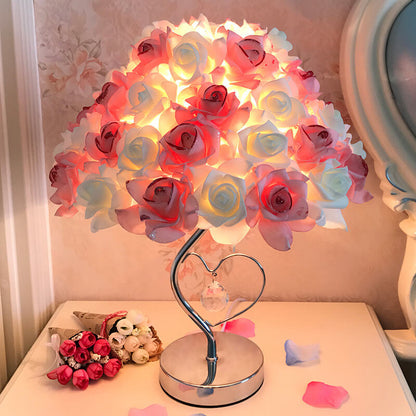 Rose Crystal Desk Lamp