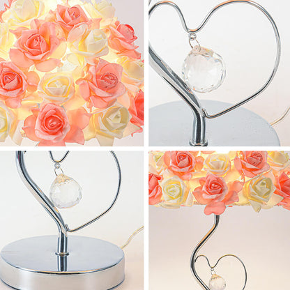 Rose Crystal Desk Lamp