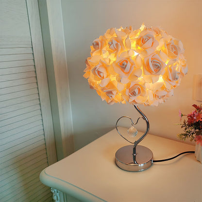 Rose Crystal Desk Lamp