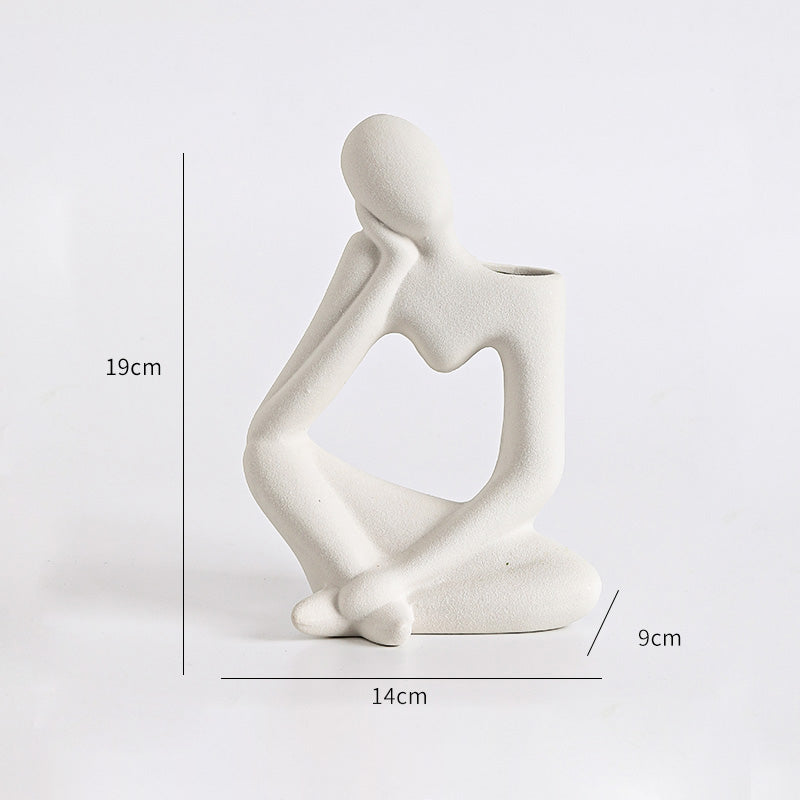 Thinker Ceramic Vase