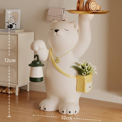 Cute Bear Resin Storage Ornament