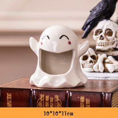 Halloween Ghost Candlestick Decoration