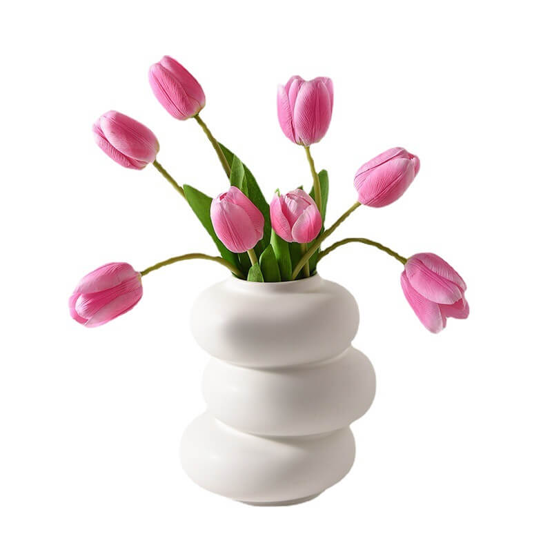 Shaped Pebble Ceramic Vase