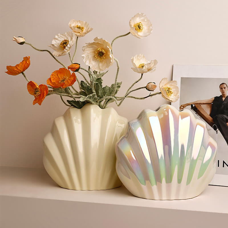 Shell Ceramic Vase