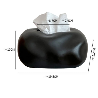Simple Solid Color Ceramic Tissue Box