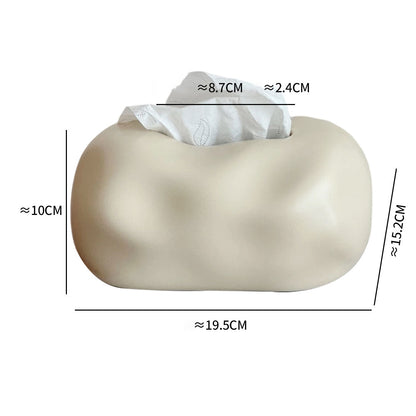 Simple Solid Color Ceramic Tissue Box