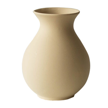 Simple Round Belly Ceramic Vase