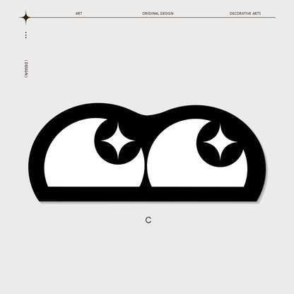 Slanted Eye Bathroom Floor Mat
