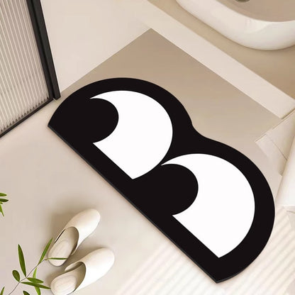 Slanted Eye Bathroom Floor Mat