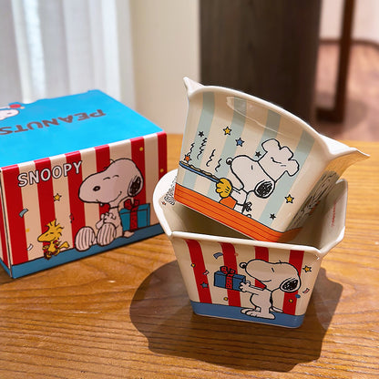 Snoopy Ceramic French Fry Bowl