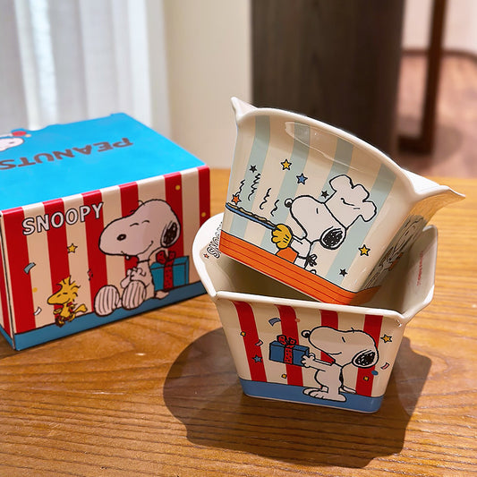 Snoopy Ceramic French Fry Bowl