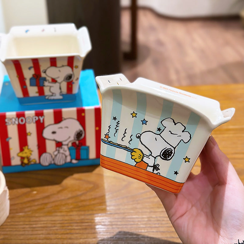 Snoopy Ceramic French Fry Bowl