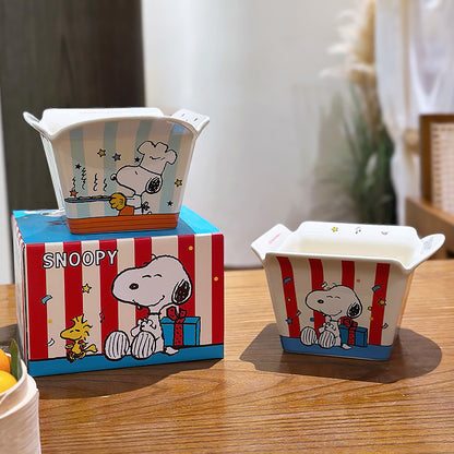 Snoopy Ceramic French Fry Bowl