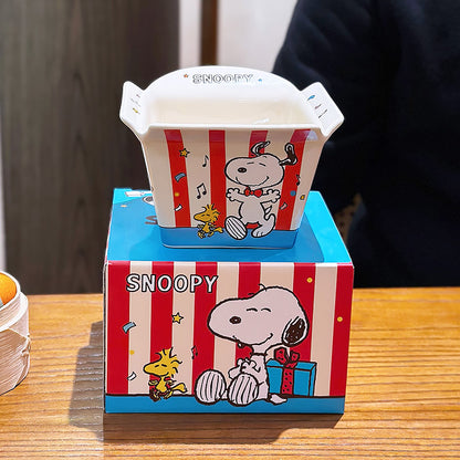 Snoopy Ceramic French Fry Bowl