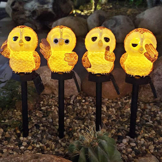 Solar Owl Outdoor Decorative Lights 