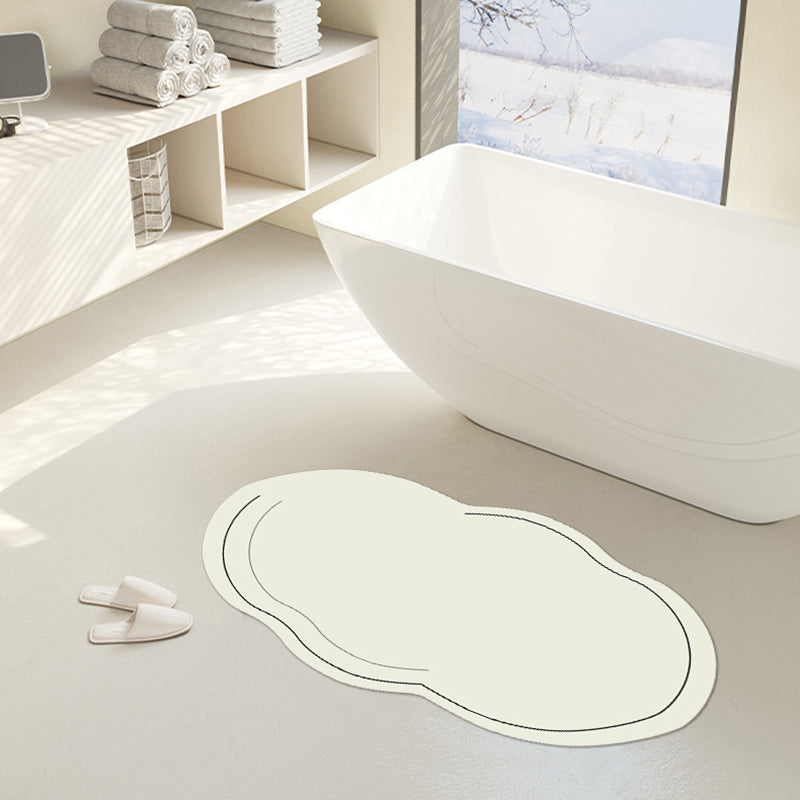 Solid Color Cloud Diatom Mud Bath Mat