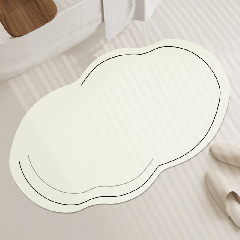 Solid Color Cloud Diatom Mud Bath Mat