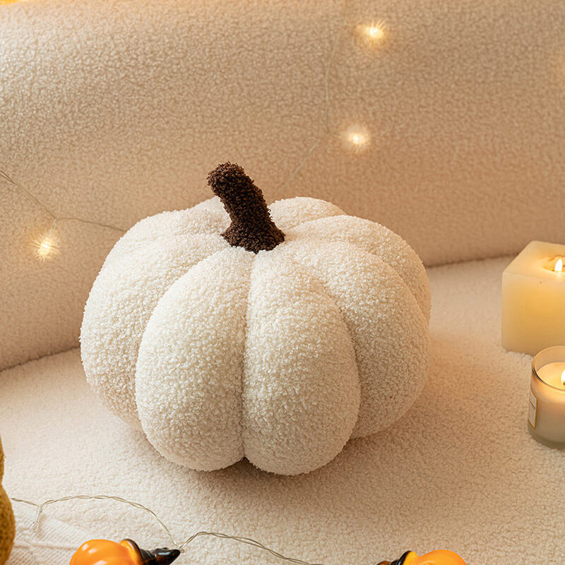 Solid Color Pumpkin Pillow