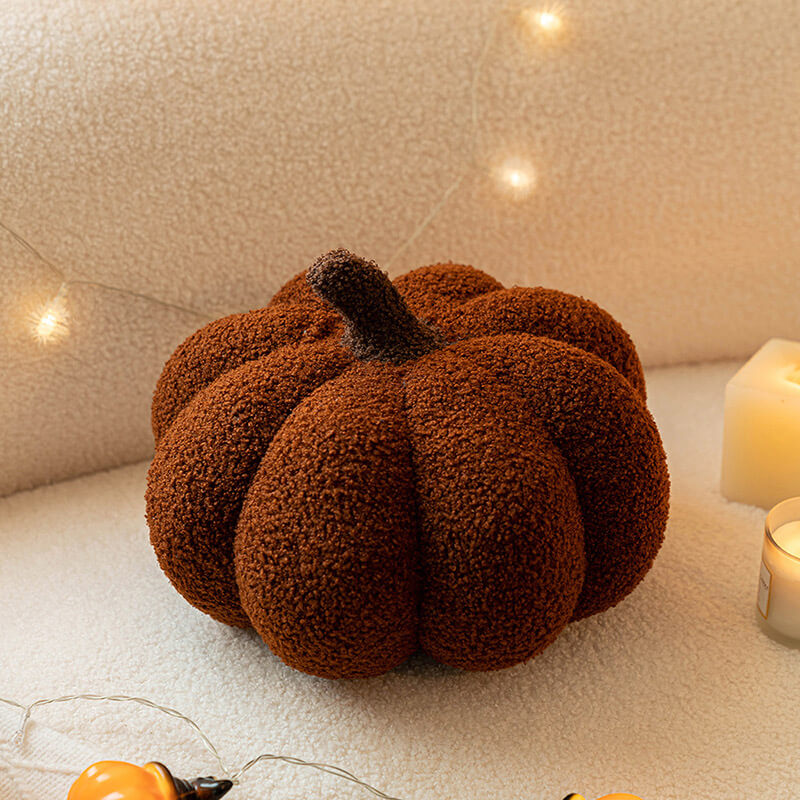 Solid Color Pumpkin Pillow