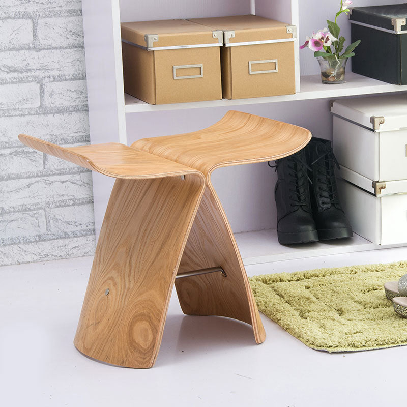 Solid Wood Butterfly Stool