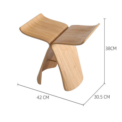 Solid Wood Butterfly Stool