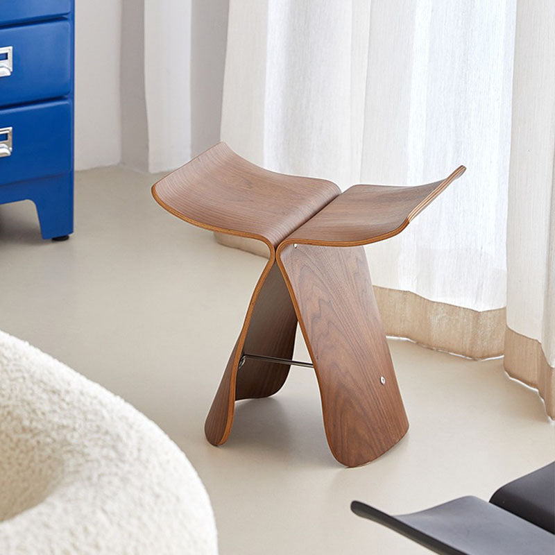 Solid Wood Butterfly Stool