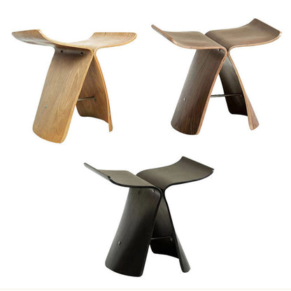 Solid Wood Butterfly Stool