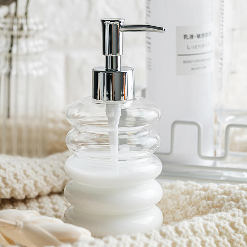 Spiral Glass Soap Dispenser