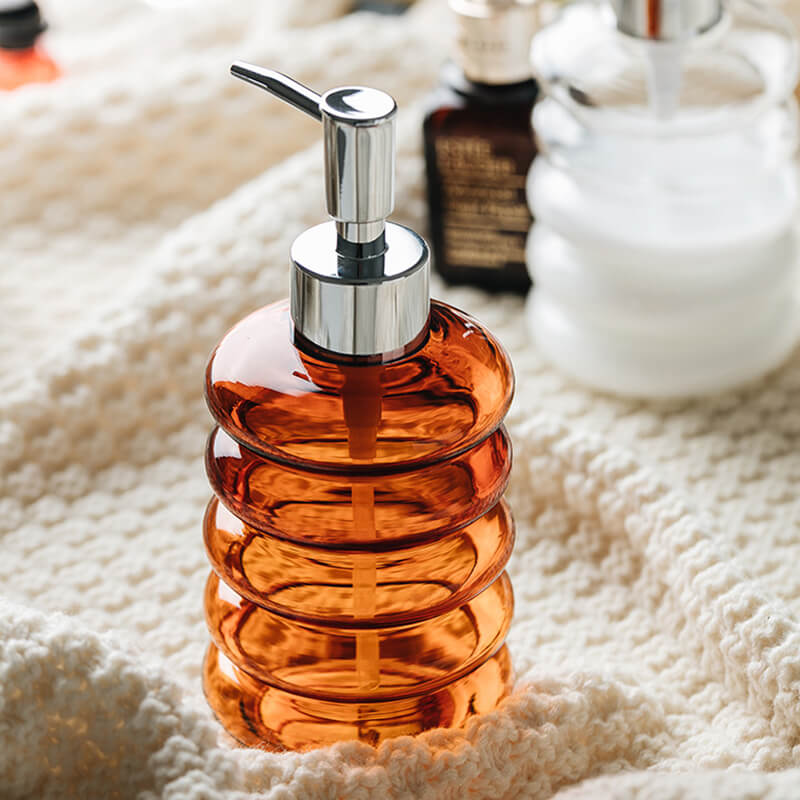 Spiral Glass Soap Dispenser